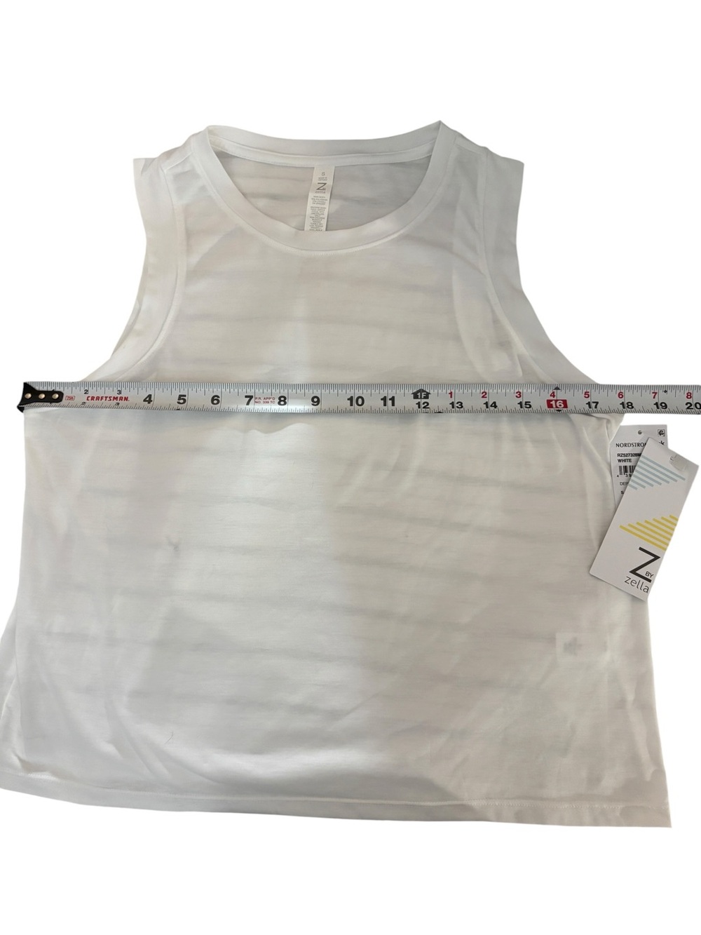 Zella White Women's Sleeveless Tank Top - Picture 6 of 8